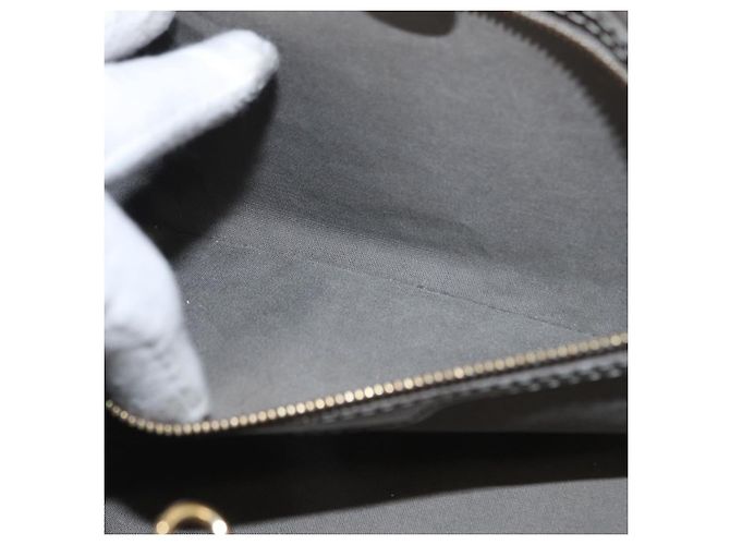 LOUIS VUITTON Borsa Wilshire PM Monogram Vernis Grigio Art Deco M91627 Auth 156778 - vista 21