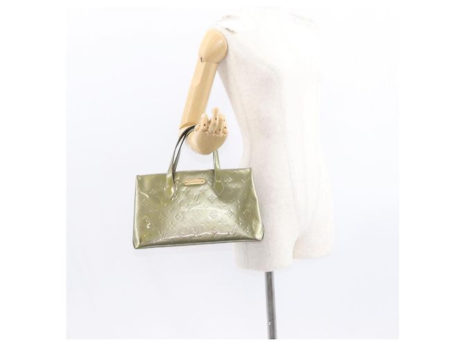 LOUIS VUITTON Borsa Wilshire PM Monogram Vernis Grigio Art Deco M91627 Auth 156778 - vista 22