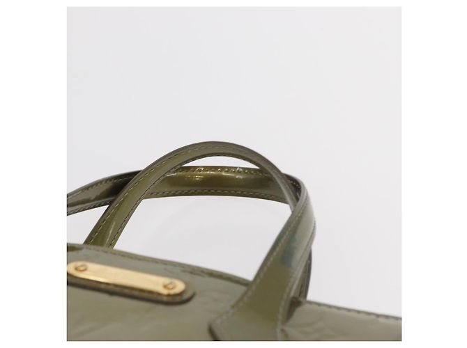 LOUIS VUITTON Borsa Wilshire PM Monogram Vernis Grigio Art Deco M91627 Auth 156778 - vista 8