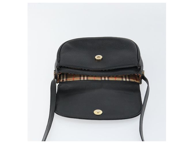 Autre Marque Borsa a Spalla Burberrys in Pelle Nera e Oro Auth ep12303 Nero D'oro - vista 10