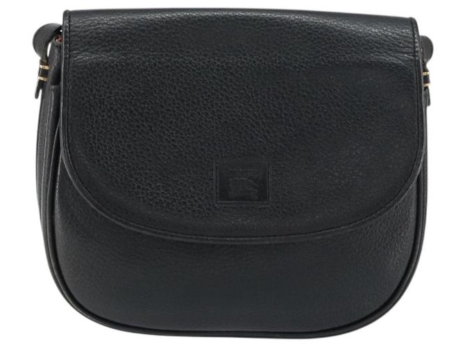 Autre Marque Borsa a Spalla Burberrys in Pelle Nera e Oro Auth ep12303 Nero D'oro - vista 13