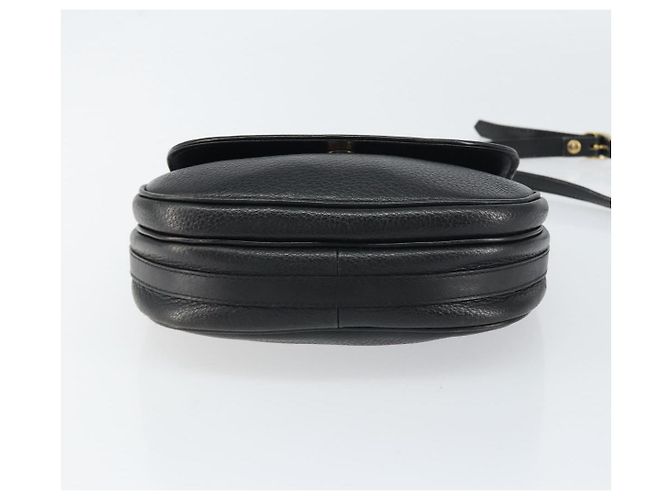 Autre Marque Borsa a Spalla Burberrys in Pelle Nera e Oro Auth ep12303 Nero D'oro - vista 5