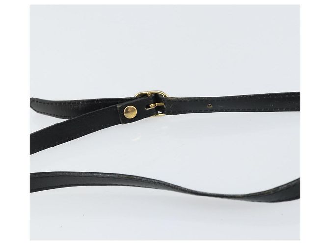 Autre Marque Borsa a Spalla Burberrys in Pelle Nera e Oro Auth ep12303 Nero D'oro - vista 8