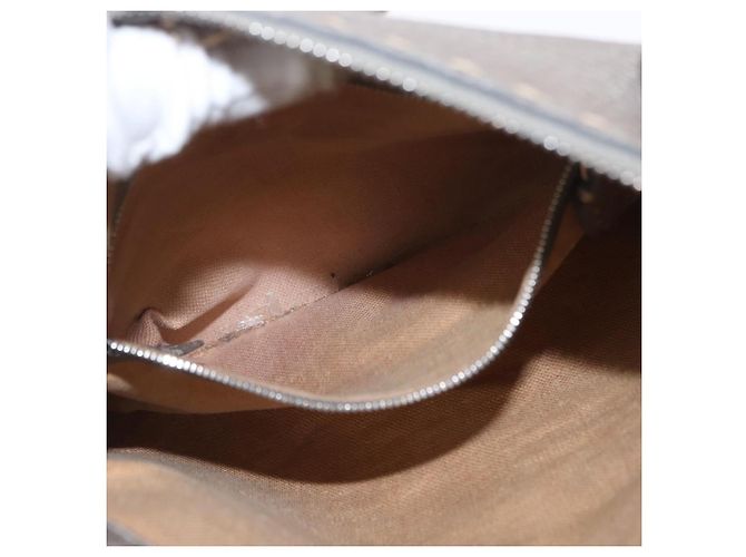 Fendi Borsa a Spalla Celeria in Pelle Argento Auth BA8920 - vista 23