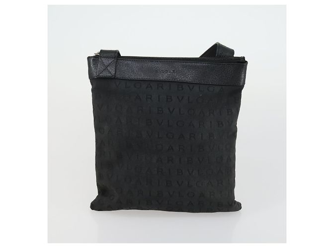 Bulgari Borsa Tote BVLGARI in tela 3 pezzi nera Auth 151805 Nero - vista 15