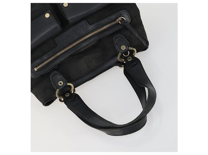 Bulgari Borsa Tote BVLGARI in tela 3 pezzi nera Auth 151805 Nero - vista 5