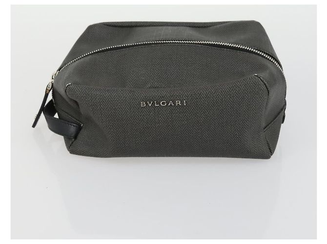 Bulgari Borsa Tote BVLGARI in tela 3 pezzi nera Auth 151805 Nero - vista 9