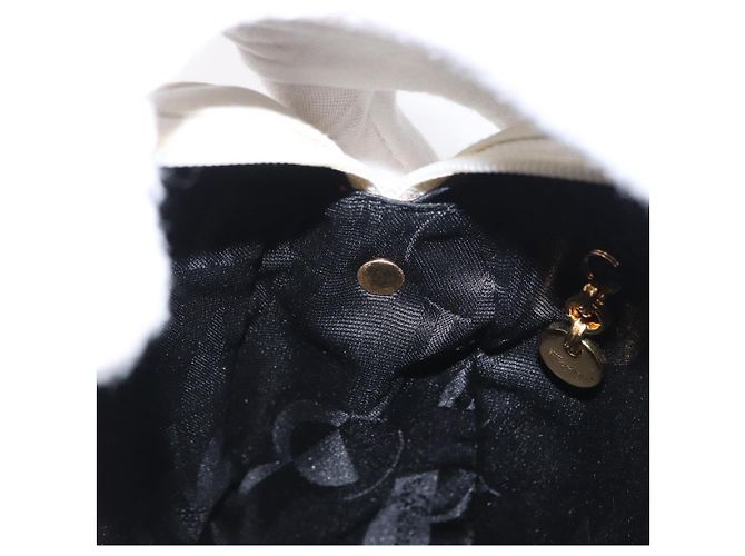 Borsa a Spalla Gancini in Pelle Bianca e Oro Auth BA8782 di Salvatore Ferragamo Bianco D'oro - vista 19