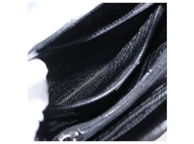 PRADA Borsa a Mano Smalto Nero Auth 156803 - vista 23