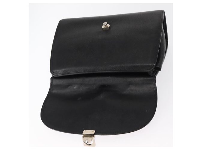 Autre Marque Borsa a mano Burberrys in pelle nera e argento Auth ep12447 Nero - vista 10