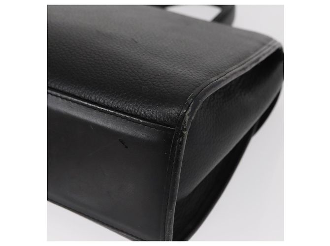 Autre Marque Borsa a mano Burberrys in pelle nera e argento Auth ep12447 Nero - vista 16
