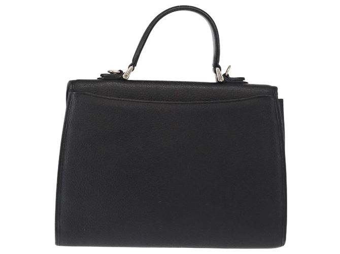 Autre Marque Borsa a mano Burberrys in pelle nera e argento Auth ep12447 Nero - vista 2
