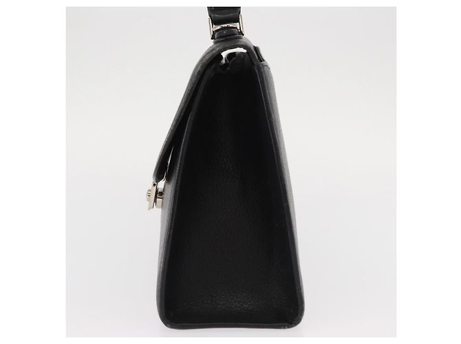 Autre Marque Borsa a mano Burberrys in pelle nera e argento Auth ep12447 Nero - vista 3