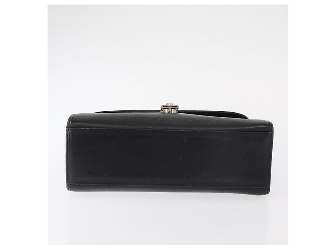 Autre Marque Borsa a mano Burberrys in pelle nera e argento Auth ep12447 Nero - vista 5
