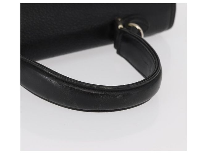 Autre Marque Borsa a mano Burberrys in pelle nera e argento Auth ep12447 Nero - vista 7