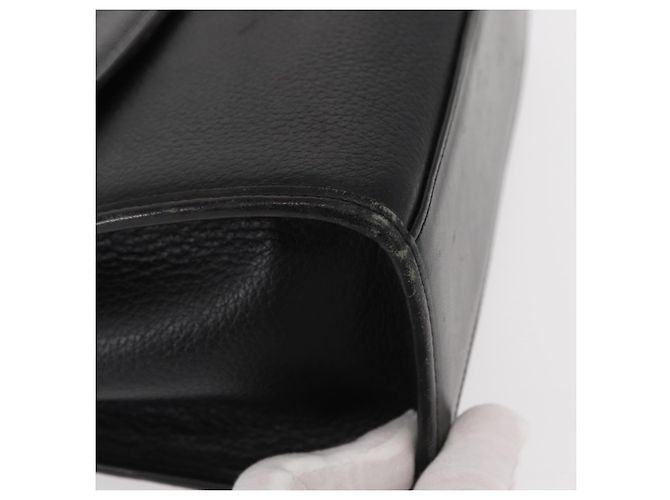 Autre Marque Borsa a mano Burberrys in pelle nera e argento Auth ep12447 Nero - vista 9