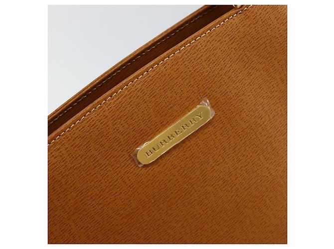 Burberry Tote Bag aus Leder Braun Gold Auth ep12232 Golden - Ansicht 11