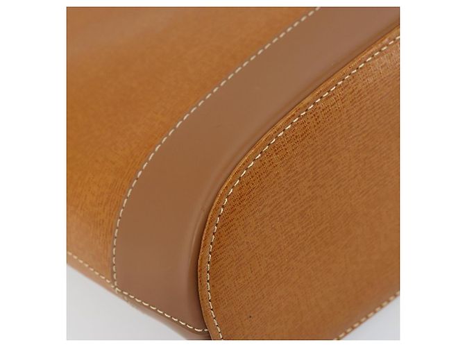 Burberry Tote Bag aus Leder Braun Gold Auth ep12232 Golden - Ansicht 14