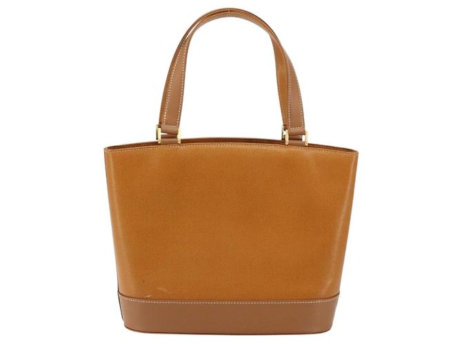Burberry Tote Bag aus Leder Braun Gold Auth ep12232 Golden - Ansicht 2