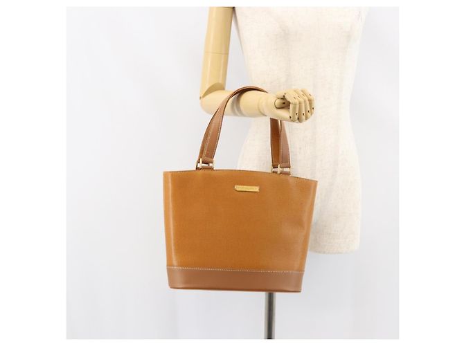 Burberry Tote Bag aus Leder Braun Gold Auth ep12232 Golden - Ansicht 24
