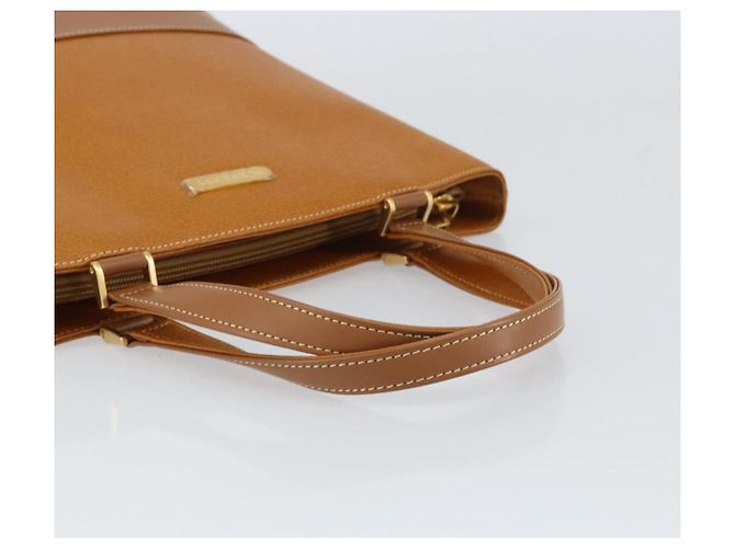 Burberry Tote Bag aus Leder Braun Gold Auth ep12232 Golden - Ansicht 7