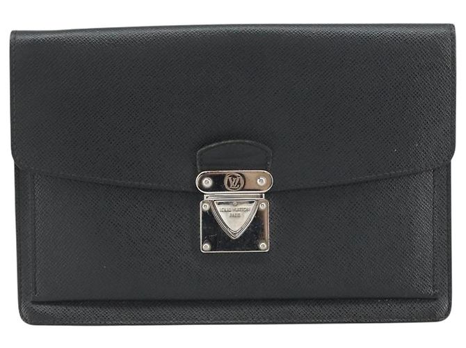 LOUIS VUITTON Clutch Taiga Belair Ardoise M32592 LV Auth ep12406 Grigio - vista 13