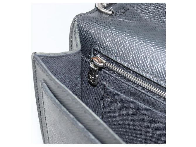 LOUIS VUITTON Clutch Taiga Belair Ardoise M32592 LV Auth ep12406 Grigio - vista 20