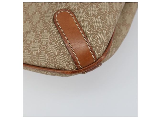 Céline Borsa Tote in Tela Macadam CELINE PVC Beige Oro Auth 156447 D'oro - vista 14