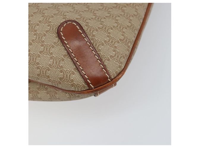 Céline Borsa Tote in Tela Macadam CELINE PVC Beige Oro Auth 156447 D'oro - vista 15