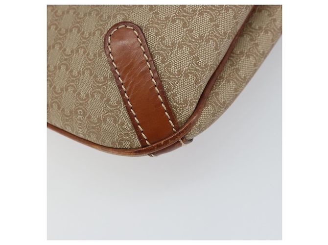 Céline Borsa Tote in Tela Macadam CELINE PVC Beige Oro Auth 156447 D'oro - vista 16