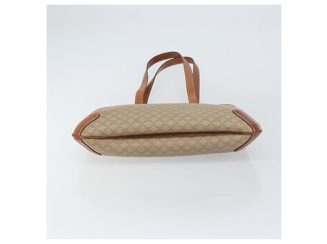 Céline Borsa Tote in Tela Macadam CELINE PVC Beige Oro Auth 156447 D'oro - vista 5