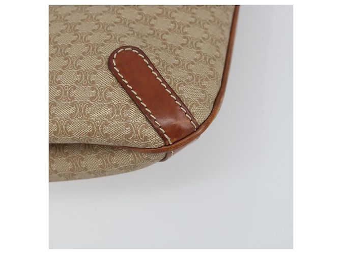 Céline Borsa Tote in Tela Macadam CELINE PVC Beige Oro Auth 156447 D'oro - vista 9