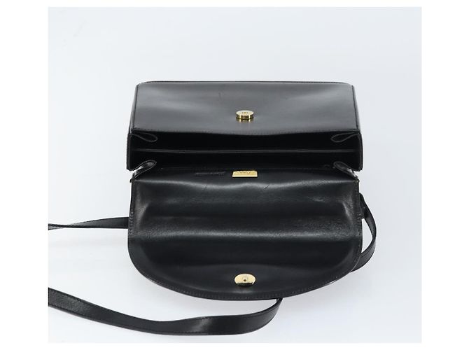 BALLY Borsa a mano in pelle 2 vie Nero Oro Auth 159743 D'oro - vista 11