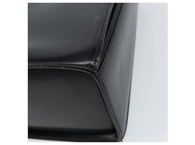 BALLY Borsa a mano in pelle 2 vie Nero Oro Auth 159743 D'oro - vista 16