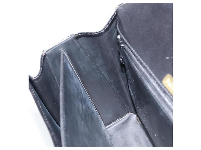 BALLY Borsa a mano in pelle 2 vie Nero Oro Auth 159743 D'oro - vista 21