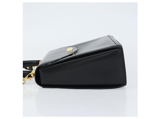 BALLY Borsa a mano in pelle 2 vie Nero Oro Auth 159743 D'oro - vista 4