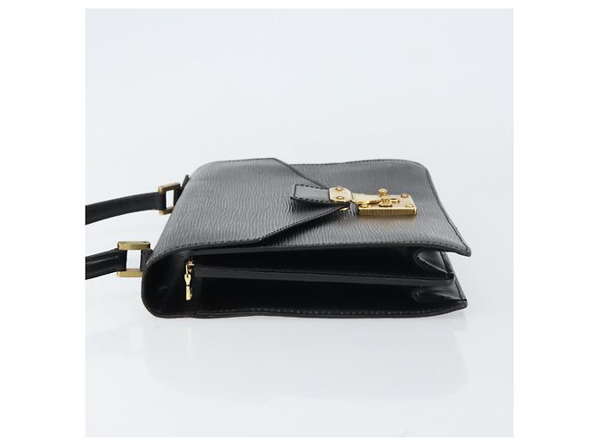 LOUIS VUITTON Borsa a Mano Epi Concorde Nera M52132 LV Auth ep12387 Nero - vista 4
