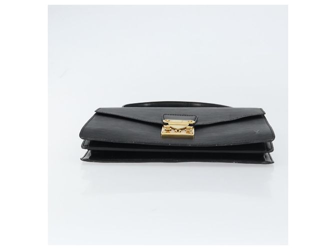 LOUIS VUITTON Borsa a Mano Epi Concorde Nera M52132 LV Auth ep12387 Nero - vista 5