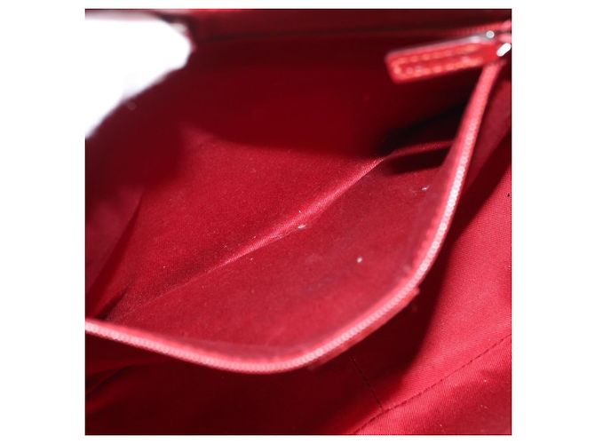 Borsa a Spalla GG Canvas Gucci Rossa Argento 113012 Auth 156421 Rosso - vista 11
