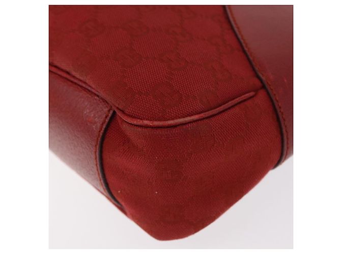 Borsa a Spalla GG Canvas Gucci Rossa Argento 113012 Auth 156421 Rosso - vista 16