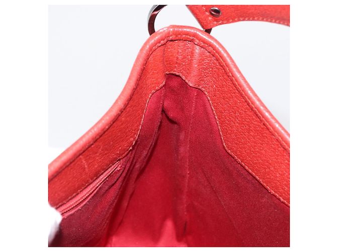 Borsa a Spalla GG Canvas Gucci Rossa Argento 113012 Auth 156421 Rosso - vista 18