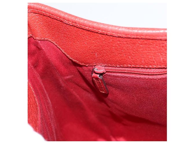 Borsa a Spalla GG Canvas Gucci Rossa Argento 113012 Auth 156421 Rosso - vista 20