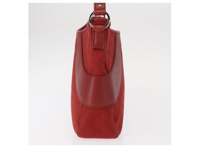 Borsa a Spalla GG Canvas Gucci Rossa Argento 113012 Auth 156421 Rosso - vista 3