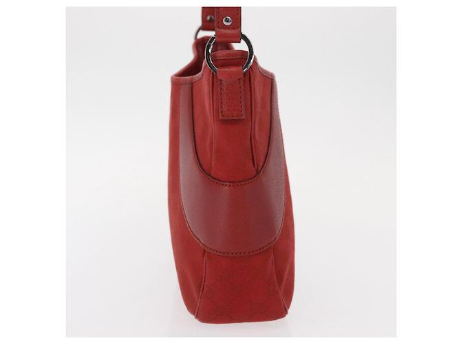 Borsa a Spalla GG Canvas Gucci Rossa Argento 113012 Auth 156421 Rosso - vista 4