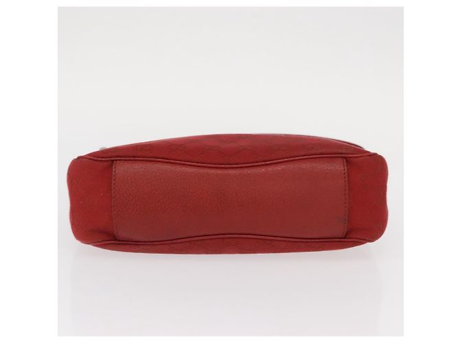 Borsa a Spalla GG Canvas Gucci Rossa Argento 113012 Auth 156421 Rosso - vista 5
