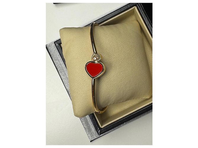 Bracciale Chopard Happy Hearts realizzato in pregiato oro rosa 750 (18 carati). D'oro - vista 10