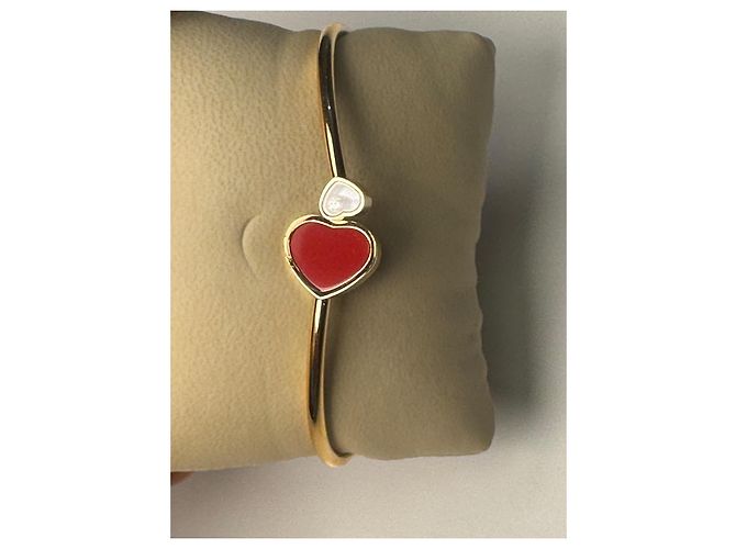 Bracciale Chopard Happy Hearts realizzato in pregiato oro rosa 750 (18 carati). D'oro - vista 2