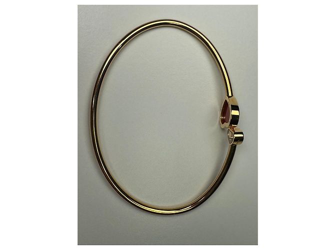 Bracciale Chopard Happy Hearts realizzato in pregiato oro rosa 750 (18 carati). D'oro - vista 4