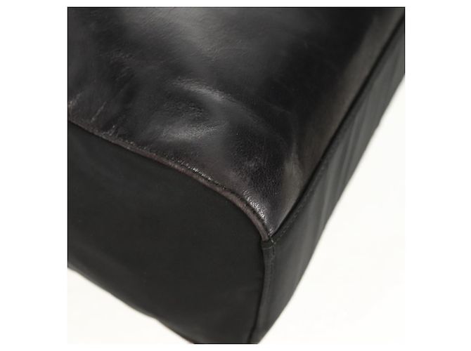Borsa a Spalla con Catena Prada in Pelle e Nylon Nera Auth ep12271 Nero - vista 17