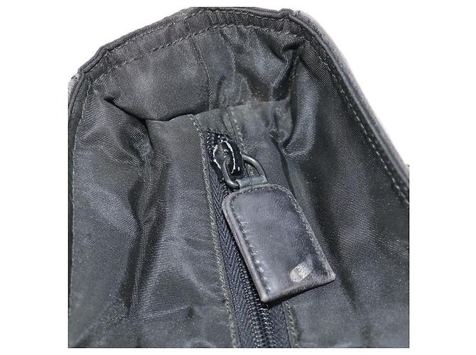 Borsa a Spalla con Catena Prada in Pelle e Nylon Nera Auth ep12271 Nero - vista 20